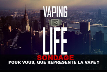 SONDAGE : Pour vous, que représente la vape ?