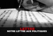 REACTION : Notre lettre aux politiques français.