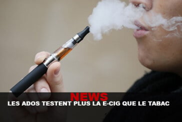 NEWS : Les ados testent plus la e-cig que le tabac…