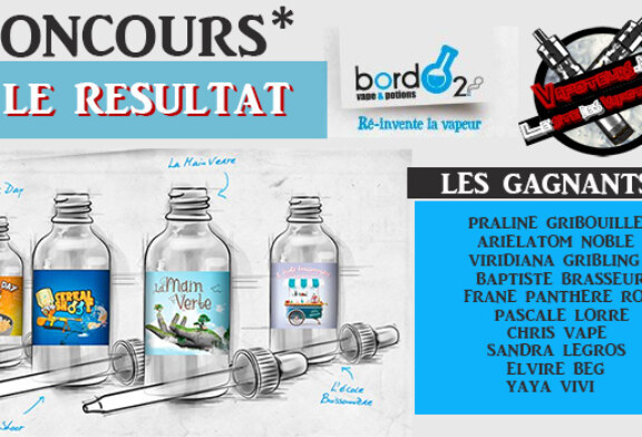 RESULTAT : Concours Bordo2 / Vapoteurs.net