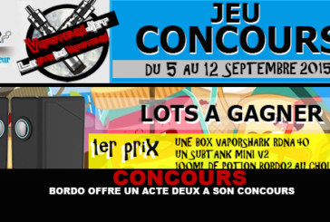 CONCOURS : Bordo2 offre un acte deux a son concours !