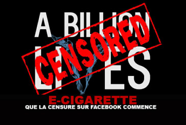 E-CIGARETTE : Que la censure sur facebook commence !