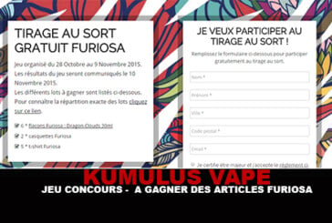 KUMULUS VAPE : Jeu concours – A gagner des articles « Furiosa »