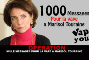 OPERATION : Mille messages pour la vape a Marisol Touraine.