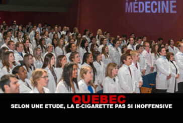 QUEBEC : Selon une étude, la e-cigarette pas si inoffensive
