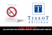 LOI SANTE : Les affichettes « interdiction de vapoter » sont prêtes !
