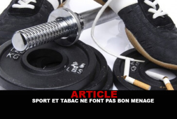 ARTICLE : Sport et tabac ne font pas bon ménage !