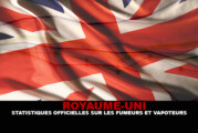 ROYAUME-UNI : Statistiques officielles sur les fumeurs et vapoteurs.