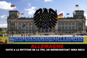 ALLEMAGNE : Suite à la pétition contre la TPD, un représentant sera reçu.