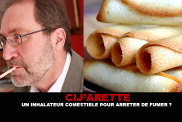 CIJ&rsquo;ARETTE : Un inhalateur comestible pour arrêter de fumer ?