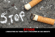 ETUDE : L&rsquo;industrie du tabac doit s&rsquo;occuper des mégots.