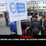 TABAC : Des plaintes contre les lycées dont les élèves fument dans la cour.