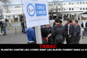 TABAC : Des plaintes contre les lycées dont les élèves fument dans la cour.