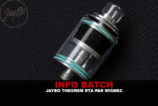 INFO BATCH : Jaybo Theorem RTA (Wismec)