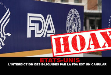 USA : L&rsquo;interdiction des e-liquides par la FDA est un canular.