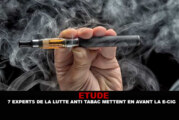 ETUDE : 7 experts de la lutte anti-tabac mettent en avant la e-cigarette.