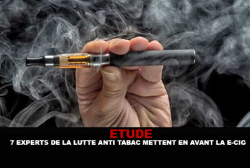 ETUDE : 7 experts de la lutte anti-tabac mettent en avant la e-cigarette.