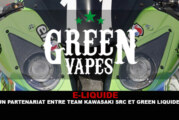 E-LIQUIDE : Un partenariat entre Team Kawasaki SRC et Green Liquides