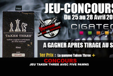 RESULTATS : Jeu Taken Three avec Five Pawns