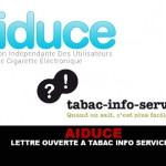 AIDUCE : Lettre ouverte à Tabac-Info-Service