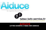 AIDUCE : Lettre ouverte à Tabac-Info-Service