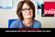 FRANCE INTER : Anne Borgne était dans l&rsquo;émission « Carnet de santé »