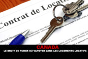 CANADA : Le droit de fumer ou vapoter dans les logements locatifs