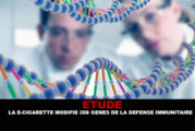ETUDE : La e-cigarette modifie 358 gènes de la défense immunitaire.