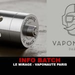 INFO BATCH : Le Mirage (Vaponaute)