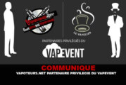 COMMUNIQUE : Vapoteurs.net / Le Vapelier partenaires privilégiés du Vapevent