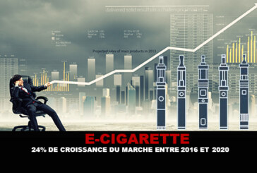 E-CIGARETTE : 24% de croissance du marché entre 2016 et 2020.