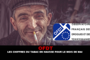 OFDT : Les chiffres du tabac en hausse pour le mois de Mai.