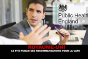 ROYAUME-UNI : Le PHE publie ses recommandations pour la vape dans les lieux publics.