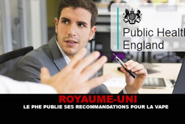 ROYAUME-UNI : Le PHE publie ses recommandations pour la vape dans les lieux publics.