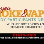 ÉTATS-UNIS : Une étude sur la condition de vapofumeur a long terme