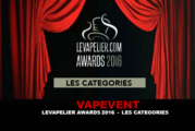 VAPEVENT : LEVAPELIER.COM AWARDS 2016 – Les Catégories