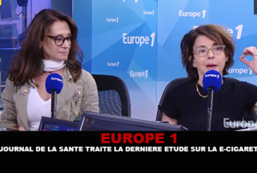 EUROPE 1: Le journal de la santé traite la dernière étude sur la e-cigarette.