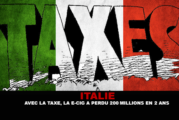 ITALIE : Avec la taxe, la e-cigarette a perdu 200 millions d&rsquo;euros en 2 ans.