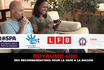 ROYAUME-UNI : Des recommandations pour la vape à la maison.