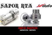 INFO BATCH : Sapor RTA (Wotofo)