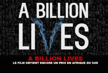 A BILLION LIVES : Le film obtient encore un prix en Afrique du Sud.