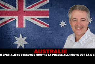 AUSTRALIE : Un spécialiste s&rsquo;insurge contre la presse alarmiste sur la e-cigarette.