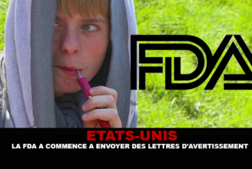 ÉTATS-UNIS : La FDA a commencé a envoyer des lettres d&rsquo;avertissement.