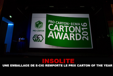 INSOLITE : Un emballage de e-cigarette remporte le prix « Carton of the year »