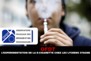 OFDT : L&rsquo;expérimentation de la e-cigarette chez les lycéens stagne.