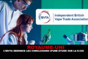 ROYAUME-UNI : L&rsquo;IBVTA dénonce les conclusions d&rsquo;une étude sur la e-cigarette.