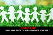 SONDAGE : Selon vous, existe t&rsquo;il une communauté de la vape ?