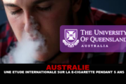 AUSTRALIE : Une étude internationale sur la e-cigarette pendant 5 ans.