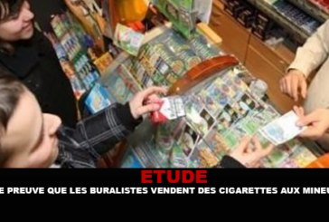 ETUDE : Une preuve que les buralistes vendent des cigarettes aux mineurs.