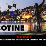 SUISSE : La nicotine des e-liquides offerte aux clients par les boutiques.